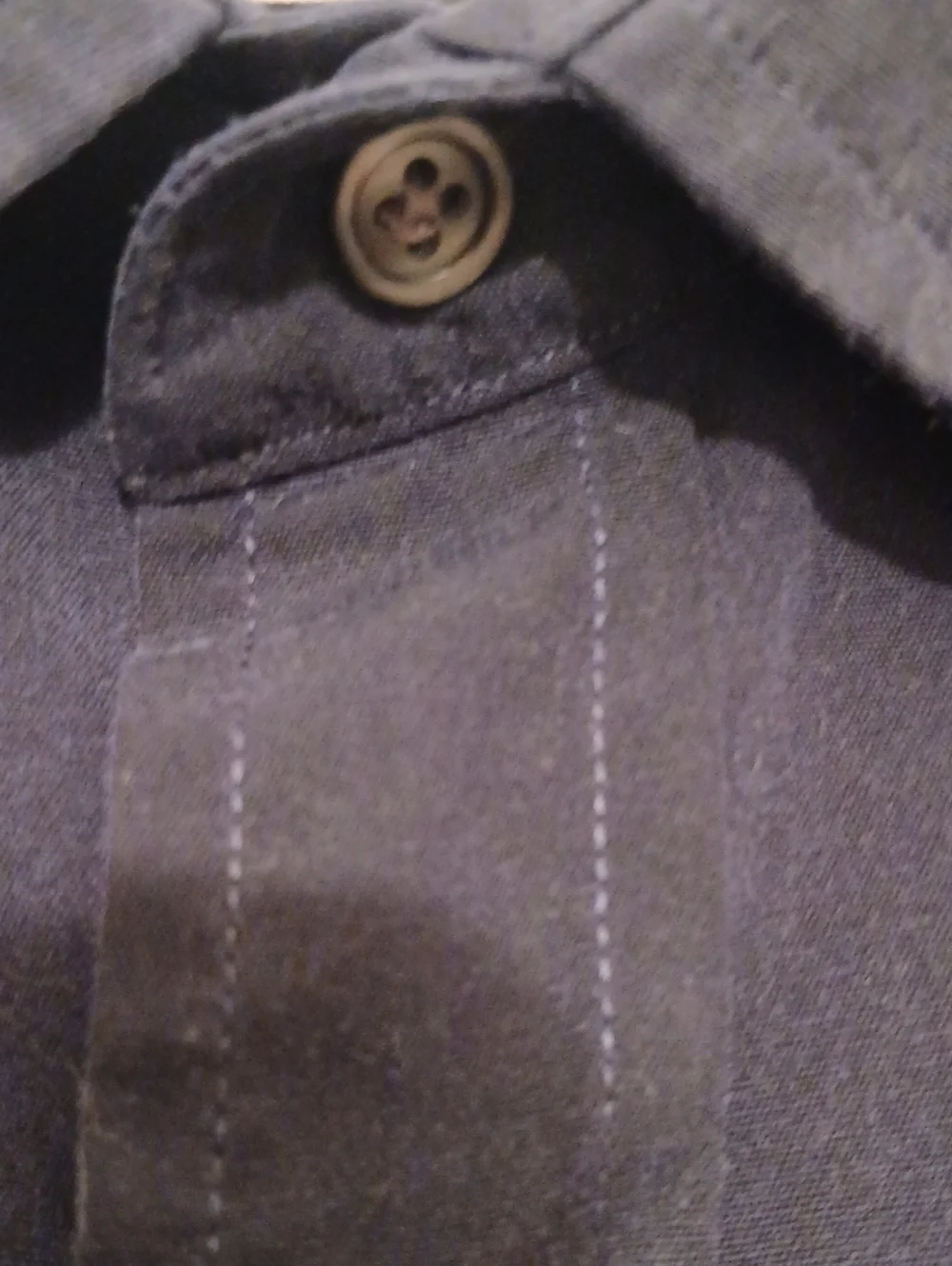 J. Crew Men's Button-Down Shirt in Navy Blue